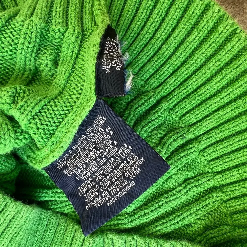 Ralph Lauren 100% Cotton Cableknit Sweater Kids Sz 6X